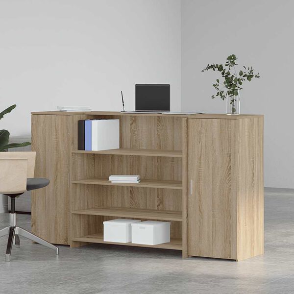 vidaXL recepci&oacute;s pult sonoma t&ouml;lgy 180x50x103,5 cm szerelt fa