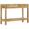 vidaXL t&ouml;m&ouml;r mang&oacute;fa t&aacute;lal&oacute;asztal 2 fi&oacute;kkal 110 x 35 x 75 cm