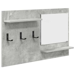 vidaXL Fali Kab&aacute;thorog Falra szerelhető Beton Sz&uuml;rke 90 x 10 x 50 cm