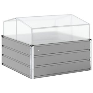 vidaXL N&ouml;v&eacute;nytart&oacute; Vil&aacute;gossz&uuml;rke 100 x 100 x 77 cm Horganyzott ac&eacute;l