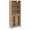 vidaXL Magasfi&uacute; Artisan t&ouml;lgy 69,5 x 32,5 x 180 cm Szerelt Fa