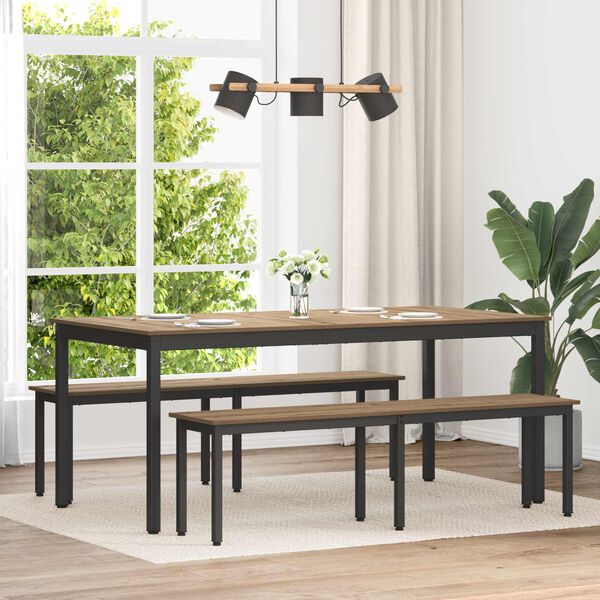 vidaXL pad Műv&eacute;szi t&ouml;lgy 160 x 35 x 45 cm Faanyag