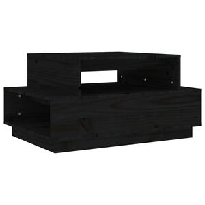 vidaXL fekete t&ouml;m&ouml;r fenyőfa doh&aacute;nyz&oacute;asztal 80x55x40,5 cm