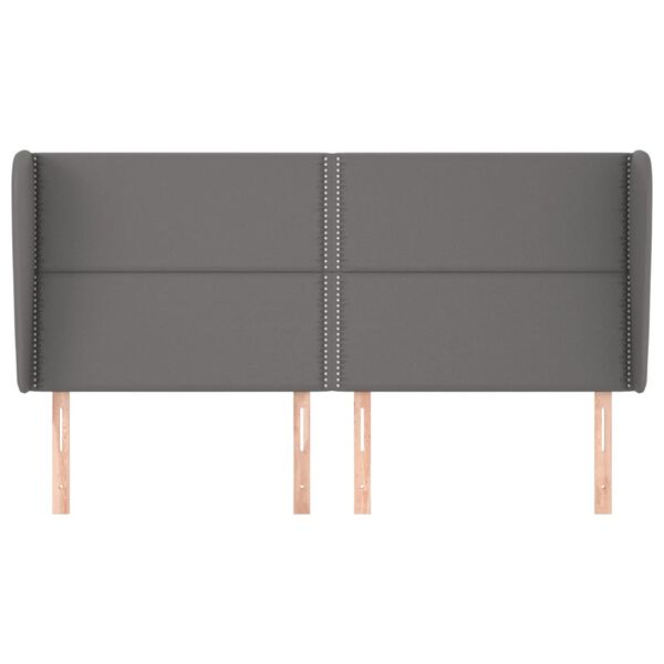 vidaXL sz&uuml;rke műbőr fejt&aacute;mla sz&aacute;rnyakkal 183x23x118/128 cm