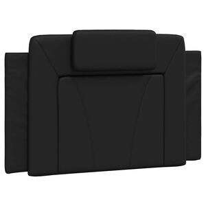 vidaXL fekete műbőr fejt&aacute;mla p&aacute;rna Viana 80 cm