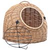 vidaXL term&eacute;szetes fűzfa macskasz&aacute;ll&iacute;t&oacute; kos&aacute;r 60 x 45 x 45 cm