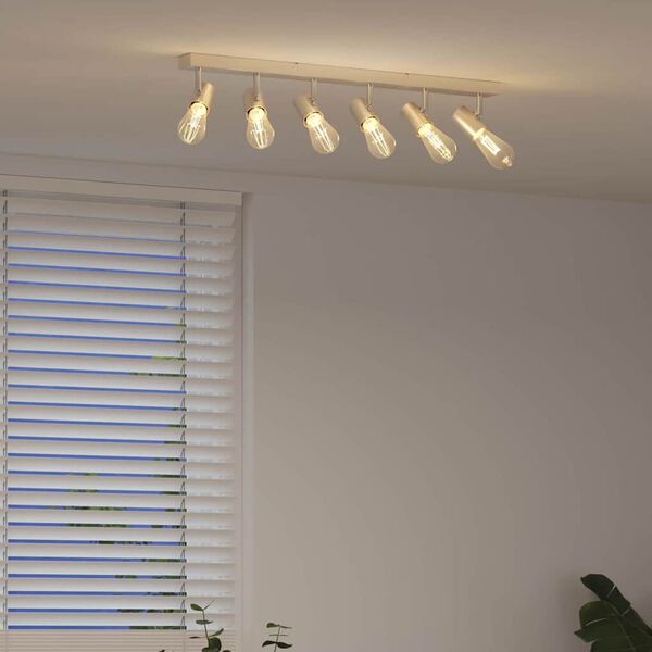 vidaXL Mennyezeti spotl&aacute;mpa Nikkel 73 x 6,5 x 11,5 cm F&eacute;m