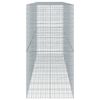 vidaXL horganyzott vas gabion kosár fedéllel 450 x 100 x 200 cm