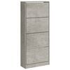 vidaXL betonsz&uuml;rke szerelt fa cipőszekr&eacute;ny 63x24x147 cm