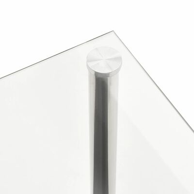 vidaXL átlátszó edzett üveg tálalóasztal 110 x 43 x 60 cm