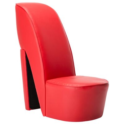 vidaXL piros magas sarkú cipő formájú műbőr szék