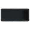 vidaXL 2 db fekete polyrattan kerti &uuml;ltetől&aacute;da polccal 70 x 28 x 70 cm
