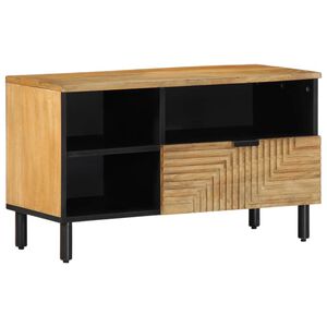 vidaXL barna t&ouml;m&ouml;r mang&oacute;fa TV-szekr&eacute;ny 80 x 33 x 46 cm