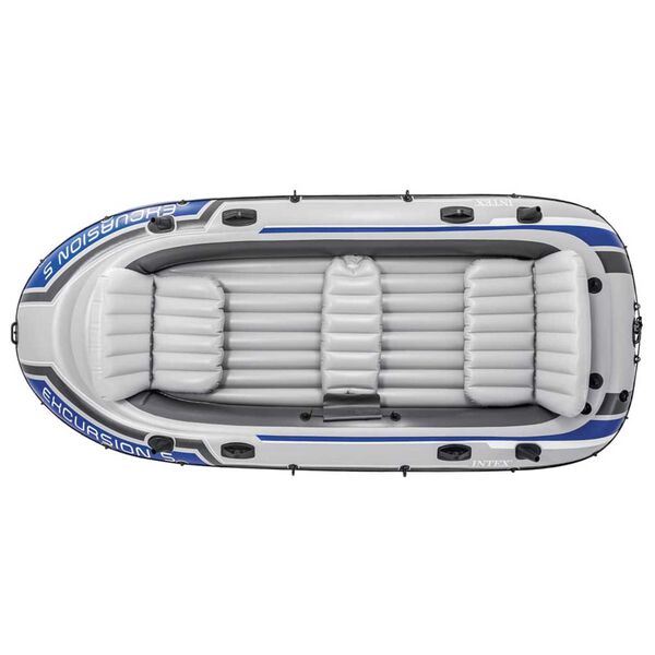 Intex Excursion 5 forgómotoros felfújható csónak tartóbakkal