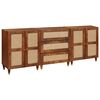 vidaXL T&aacute;lal&oacute;szekr&eacute;ny k&eacute;szlet 3 pcs Barna 180 x 33 x 75 cm