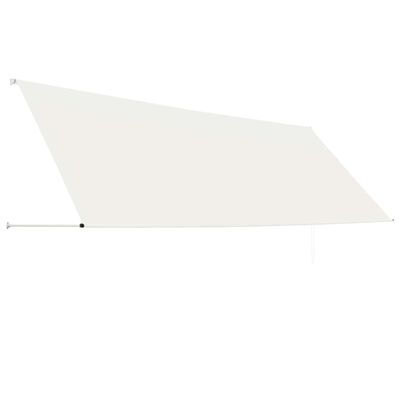 vidaXL feltekerhető krémszínű napellenző 400 x 150 cm