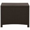 vidaXL barna PP rattan kerti t&aacute;rol&oacute;l&aacute;da 60 x 54 x 41 cm