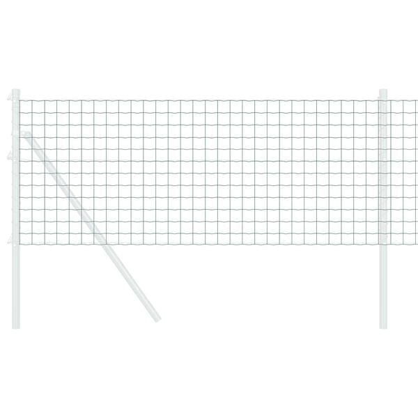 vidaXL Európai Kerítés Zöld 0,6 x 10 m PVC-bevonatú vas