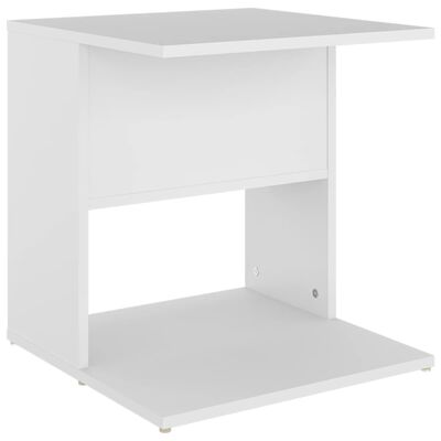 vidaXL fehér forgácslap kisasztal 45 x 45 x 48 cm