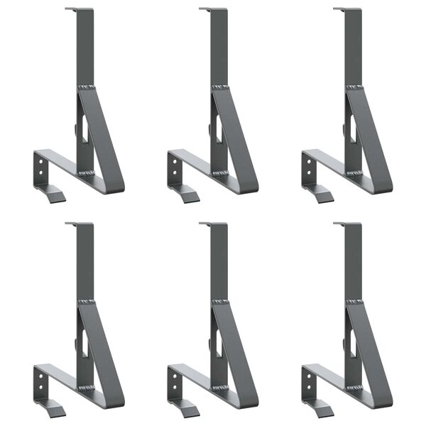 vidaXL Havaz&aacute;r t&aacute;mogat&oacute; 6 pcs Antracit 29,5 x 3 x 34,5 cm Ac&eacute;l