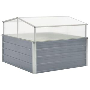 vidaXL sz&uuml;rke melegh&aacute;z horganyzott ac&eacute;lb&oacute;l 100 x 100 x 85 cm