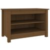 vidaXL m&eacute;zbarna t&ouml;m&ouml;r fenyőfa cipőt&aacute;rol&oacute; pad 70x38x45,5 cm