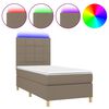 vidaXL t&oacute;psz&iacute;nű sz&ouml;vet rug&oacute;s &eacute;s LED-es &aacute;gy matraccal 90x200 cm