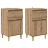 vidaXL &Eacute;jjeliszekr&eacute;ny 2 pcs Artisan t&ouml;lgy 40 x 35 x 70 cm Faanyag