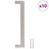 vidaXL 10 db ez&uuml;st rozsdamentes ac&eacute;l szekr&eacute;nyfoganty&uacute; 160 mm