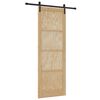 vidaXL Cs&uacute;sz&oacute; ajt&oacute; Term&eacute;szetes 83 x 232 cm T&ouml;m&ouml;r Fenyőfa