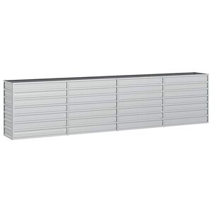 vidaXL ez&uuml;stsz&iacute;nű horganyzott ac&eacute;l kerti magas&aacute;gy&aacute;s 320 x 40 x 77 cm