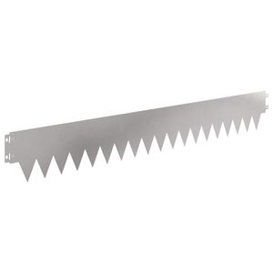 vidaXL Fűszeg&eacute;lyez&eacute;s 10 db 103 x 15 cm Ac&eacute;l Ez&uuml;st