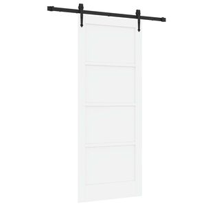 vidaXL Cs&uacute;sz&oacute; ajt&oacute; ORKDAL 83 x 202 cm T&ouml;m&ouml;r Fenyőfa Feh&eacute;r