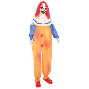 vidaXL R&eacute;misztő Halloween boh&oacute;c SPOOKA S&aacute;rga &eacute;s K&eacute;k 126,5 x 180 cm
