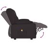 vidaXL 2 személyes fekete műbőr dönthető masszázsfotel pohártartóval