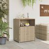 vidaXL Cabinet ajt&oacute;val B&eacute;zs 70 x 50 x 87 cm Poli&eacute;szter &eacute;s Roly Rattan