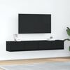 vidaXL 2 db fekete t&ouml;lgy sz&iacute;nű szerelt fa TV-szekr&eacute;ny 80x31x25,5 cm