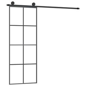 vidaXL ESG &uuml;veg &eacute;s alum&iacute;nium tol&oacute;ajt&oacute; f&eacute;mszerelv&eacute;ny-szettel 76x205 cm