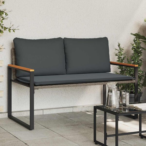 vidaXL pad p&aacute;rn&aacute;val Sz&uuml;rke &eacute;s s&ouml;t&eacute;tsz&uuml;rke 115 x 65 x 72 cm Rattan