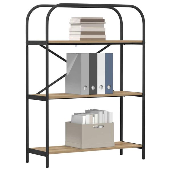 vidaXL K&ouml;nyvespolc Artisan t&ouml;lgy 80 x 30 x 109 cm Faanyag