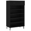 vidaXL fekete szerelt fa cipőszekr&eacute;ny 60 x 35 x 105 cm