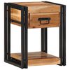 vidaXL &Eacute;jjeliszekr&eacute;ny 2 db Barna 40 x 35 x 50 cm T&ouml;m&ouml;r Ak&aacute;cfa