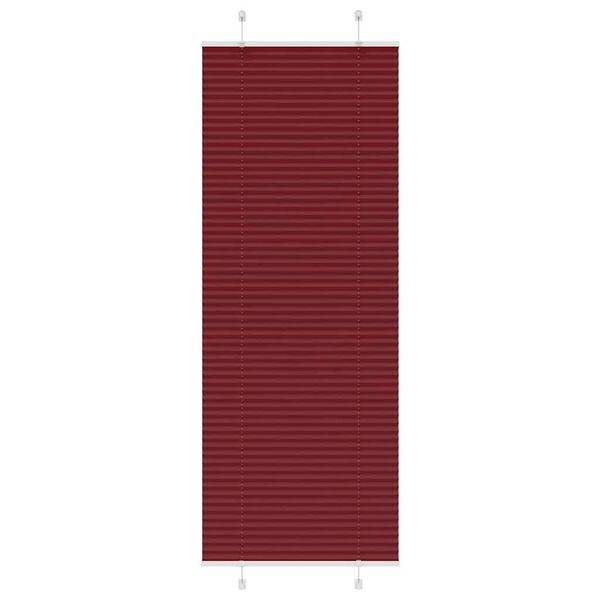 vidaXL plisz&iacute;rozott redőny Bordeaux piros 80x200 cm sz&ouml;vetsz&eacute;less&eacute;g