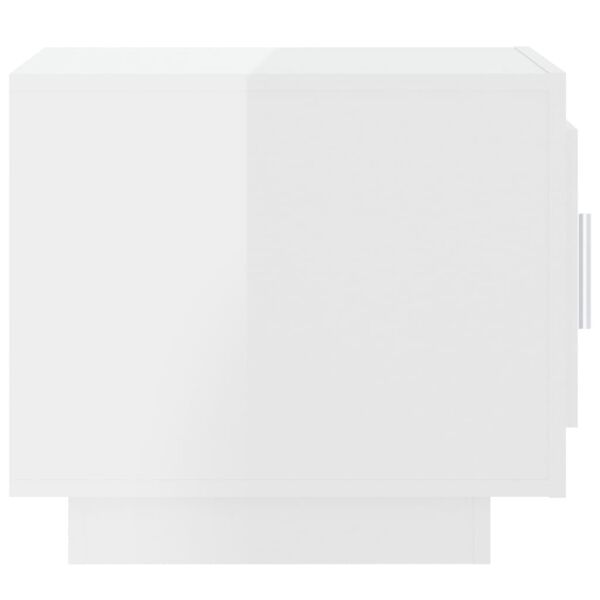 vidaXL magasf&eacute;nyű feh&eacute;r szerelt fa doh&aacute;nyz&oacute;asztal 51x50x45 cm