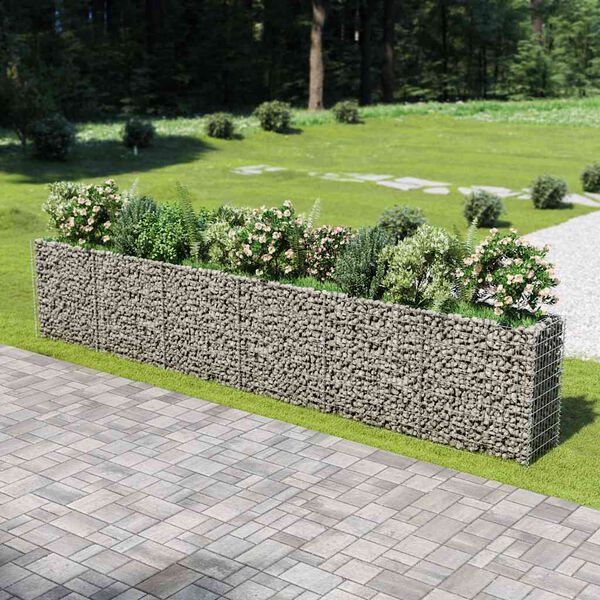 vidaXL horganyzott acél gabion magaságyás 540 x 50 x 100 cm