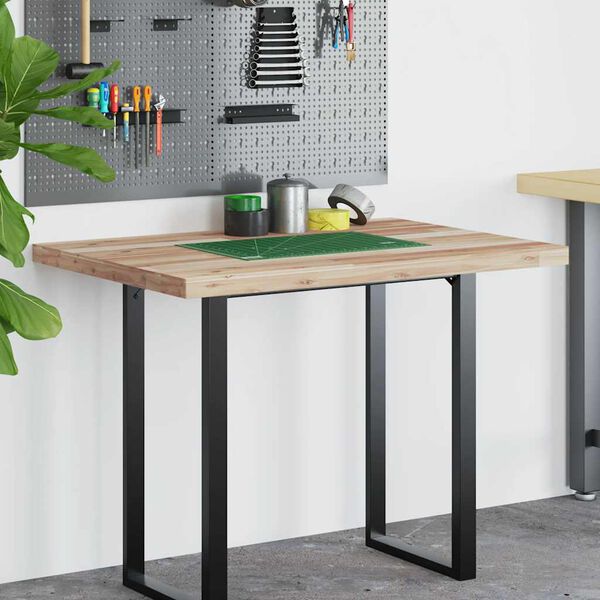 vidaXL kezeletlen t&ouml;m&ouml;r ak&aacute;cfa &iacute;r&oacute;asztallap 120 x 70 x 4 cm