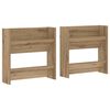vidaXL Cipőszekr&eacute;ny 2 db 60 x 18 x 60 cm Szerelt Fa K&eacute;zműves T&ouml;lgy