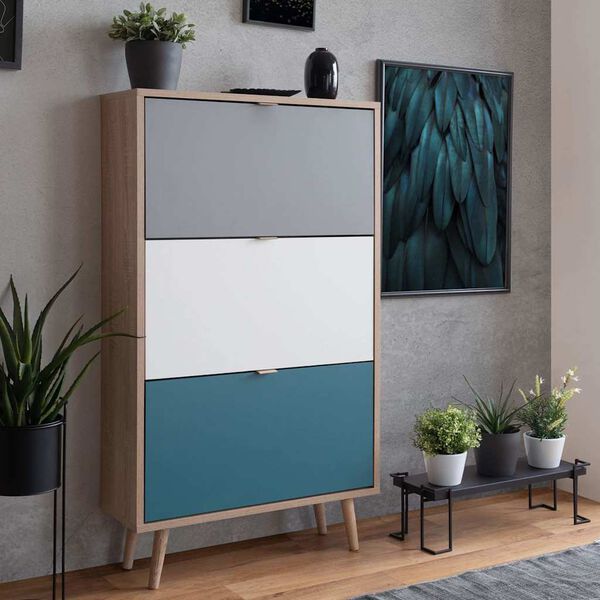 Finori C-uba 42 sonoma t&ouml;lgy- &eacute;s h&aacute;romsz&iacute;nű cipőszekr&eacute;ny