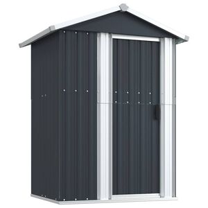 vidaXL antracitsz&uuml;rke horganyzott ac&eacute;l kerti f&eacute;szer 126x97,5x177 cm