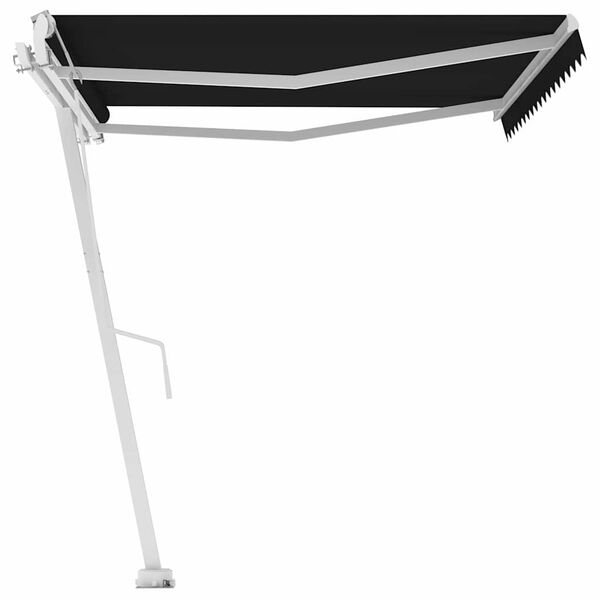 vidaXL antracitsz&uuml;rke automata p&oacute;zn&aacute;s napellenző 450 x 300 cm